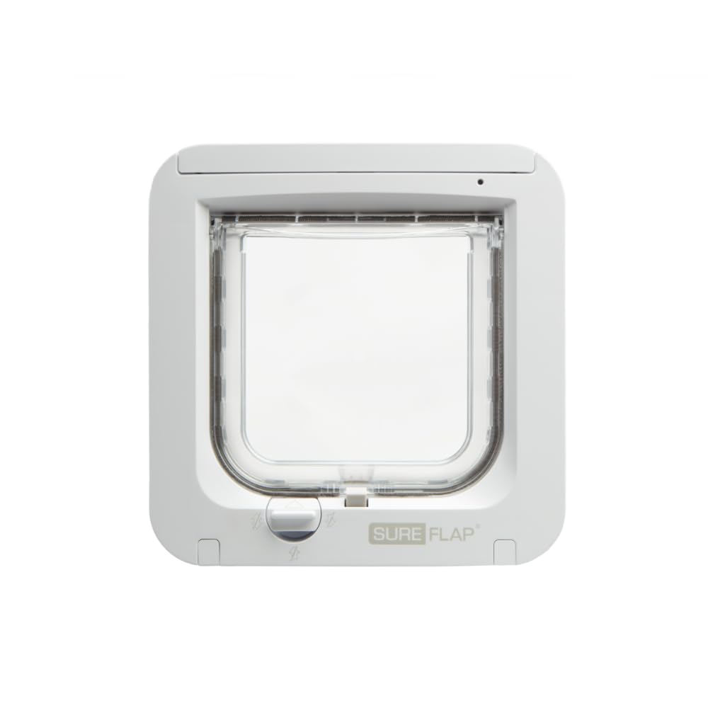 SureFlap microchip cat door white with selective entry feature for pets