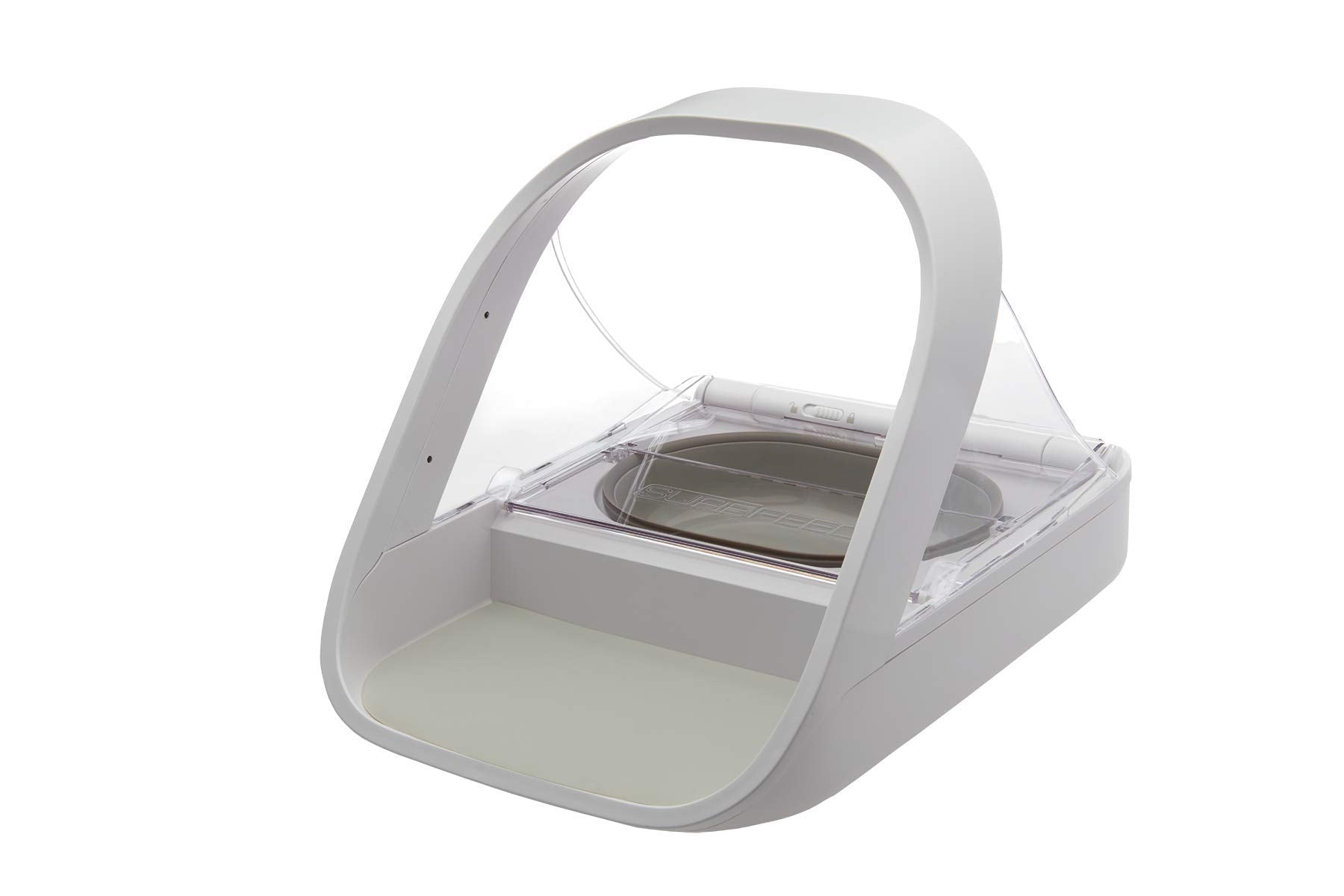 SureFlap SureFeed front view enabling selective feeding for multi-pet homes.