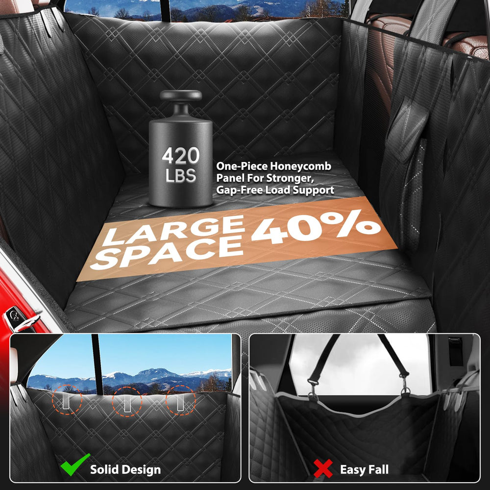 Surfcabin door protection with metal plate keeps door edges safe during pet in-out.