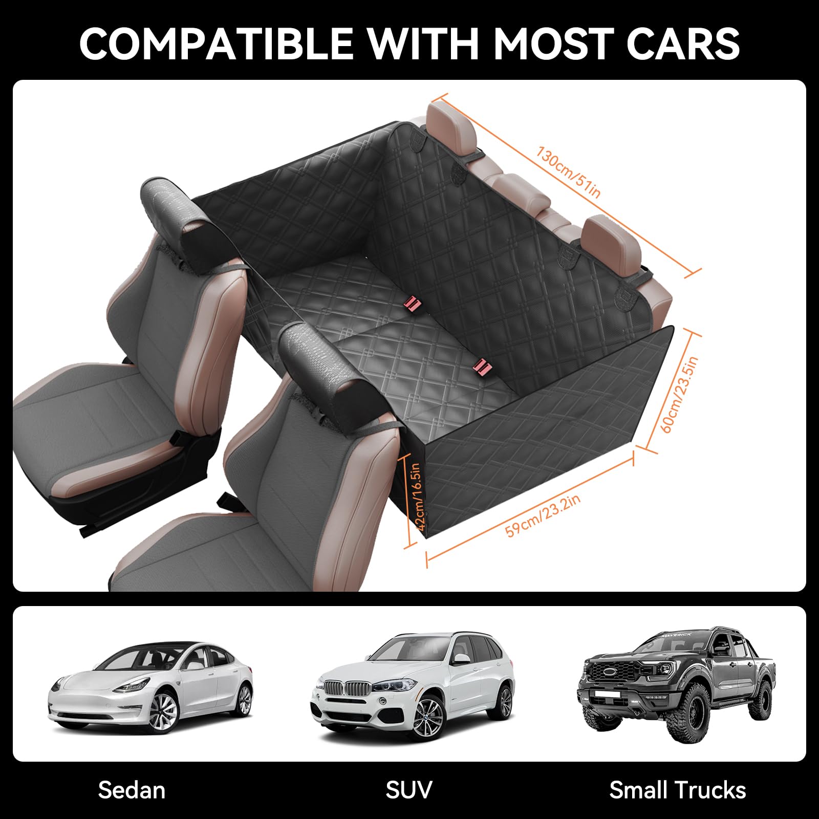 Surfcabin paw protection guards seats from mud and hair.