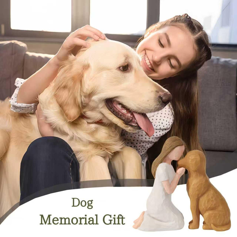 SUTIMAS brown dog figurine adds warmth to remembrance corners.