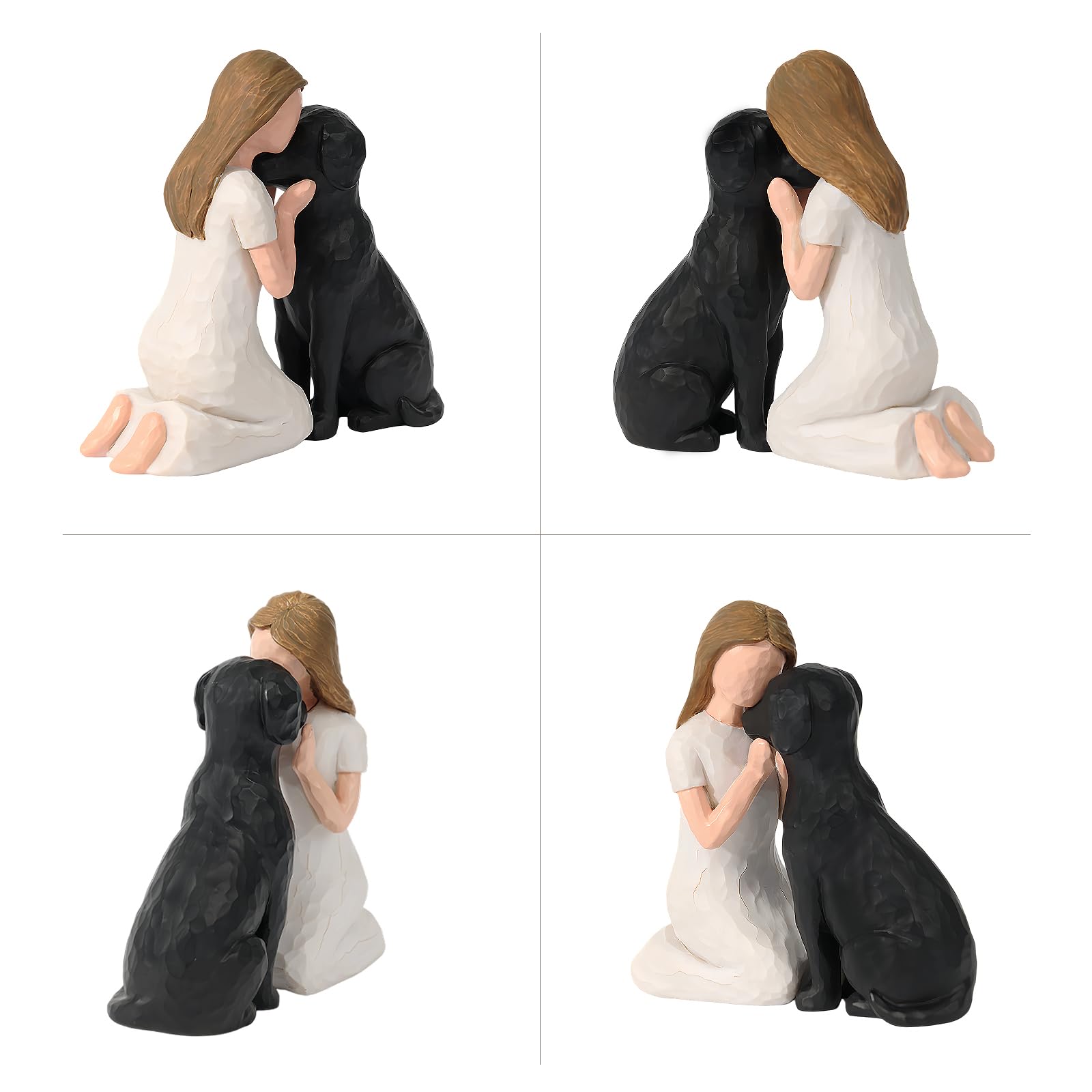 SUTIMAS girl and dog keepsake figurine on display