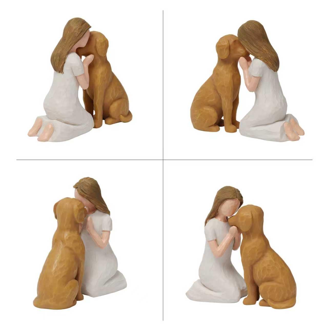 SUTIMAS girl and pet keepsake presents a tender memorial moment.