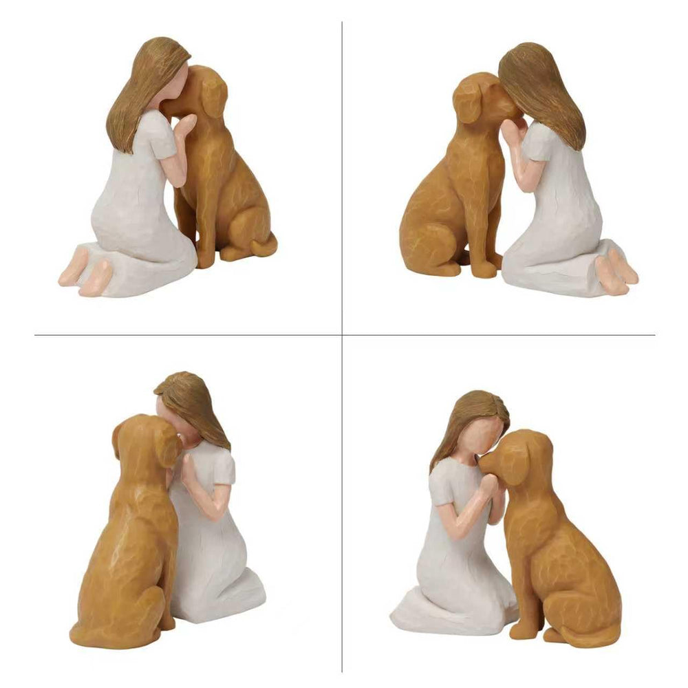 SUTIMAS girl and pet keepsake presents a tender memorial moment.