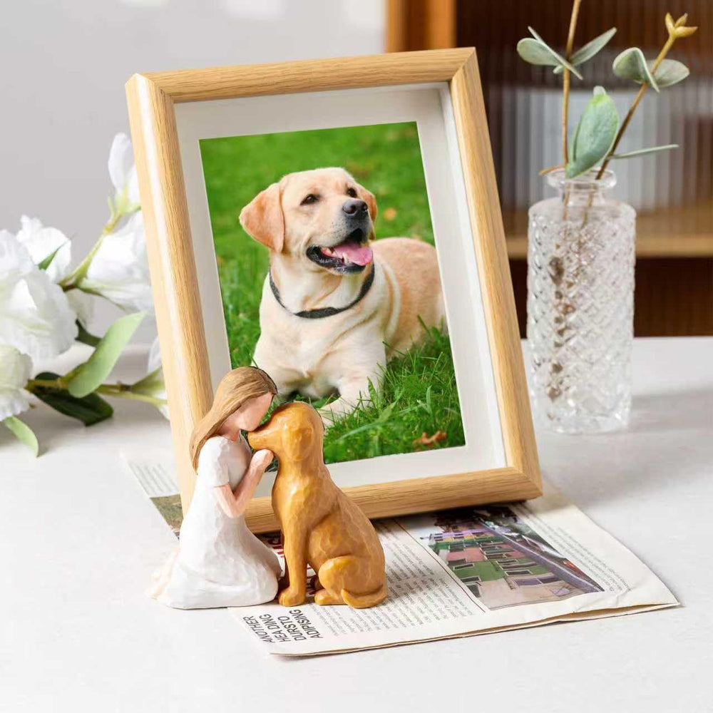 SUTIMAS sympathy memorial for loss of a pet, displayed gracefully.