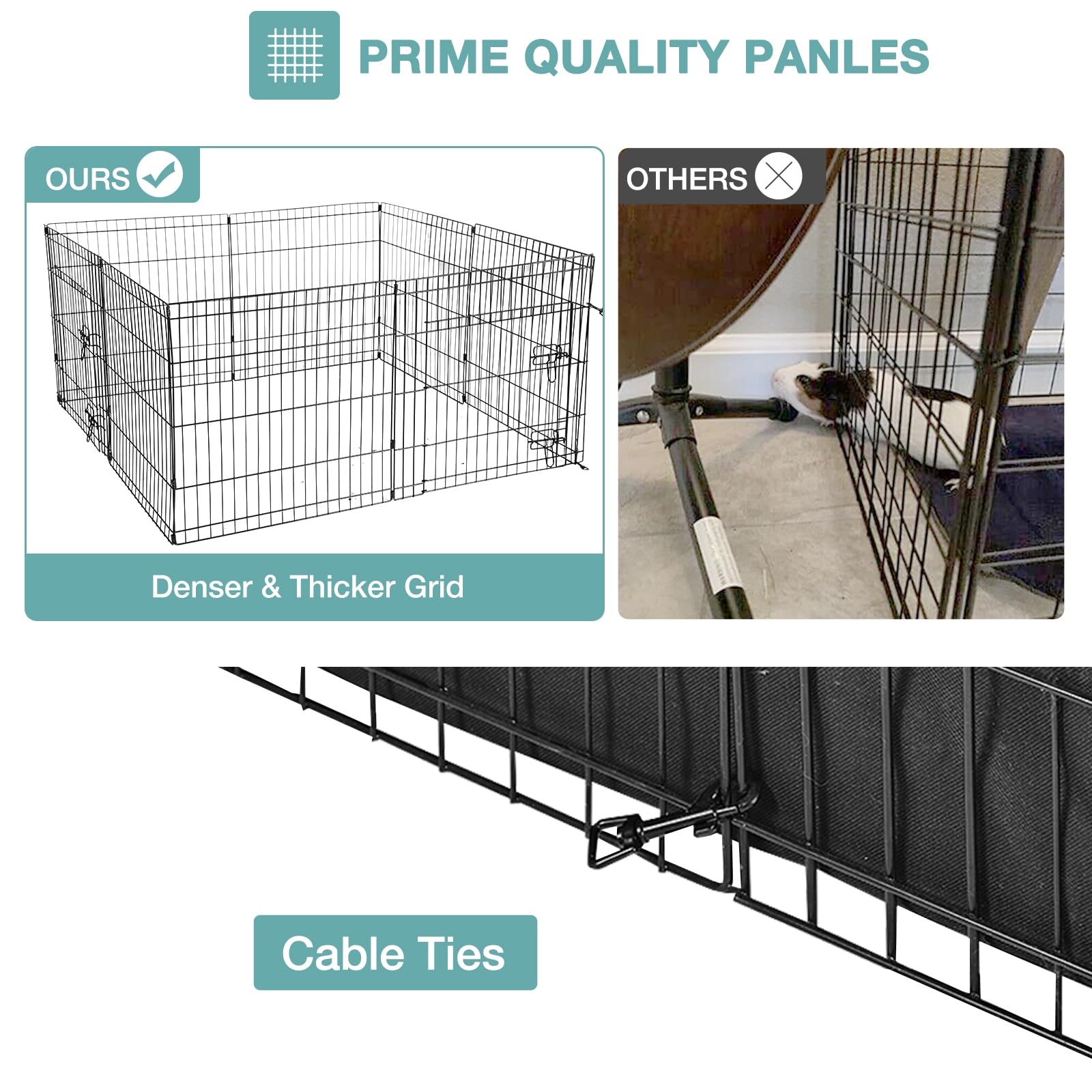 Suumerpety Rabbit Playpen built-in ramp for multi-level exploration