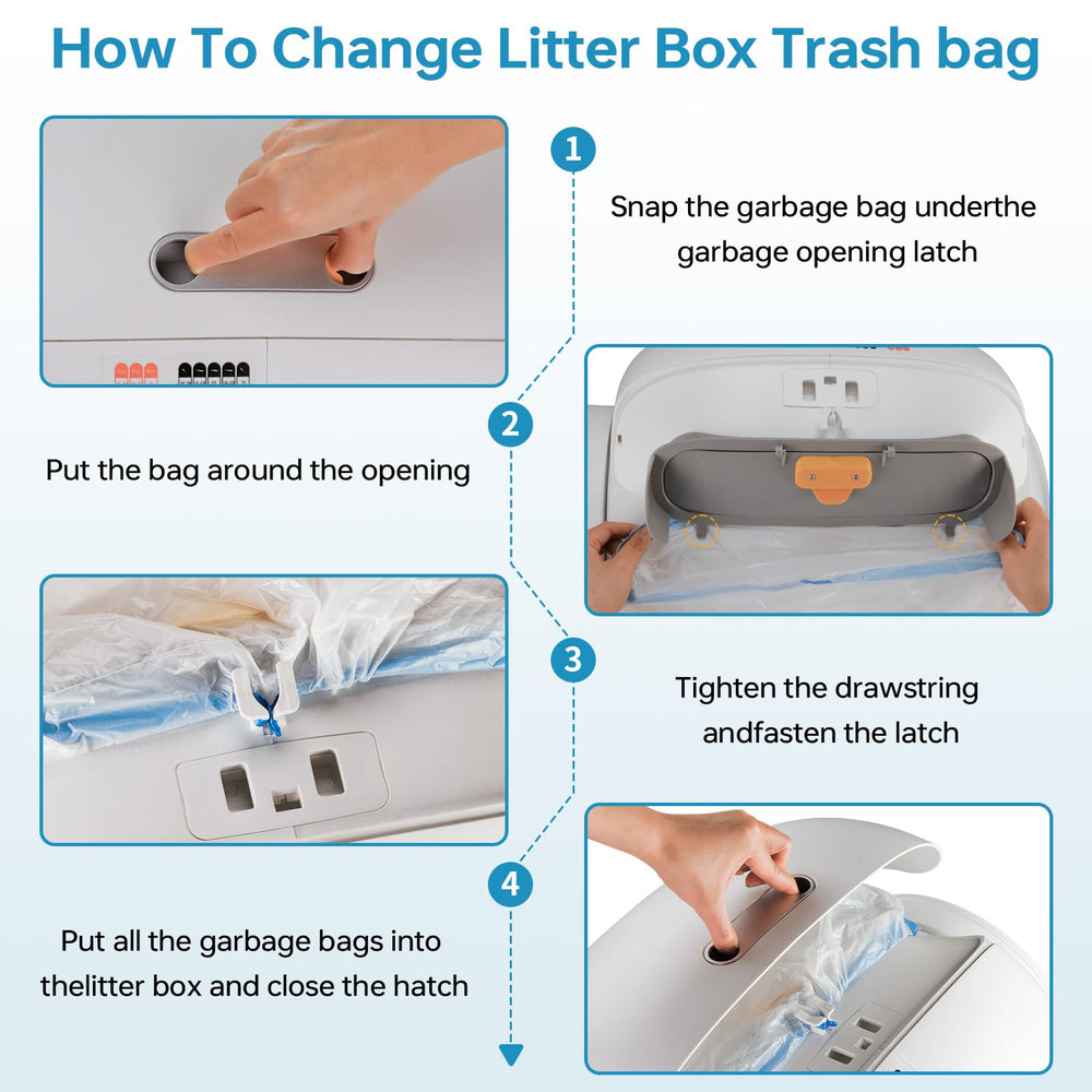 SUW drum-design self-cleaning litter box for safer use