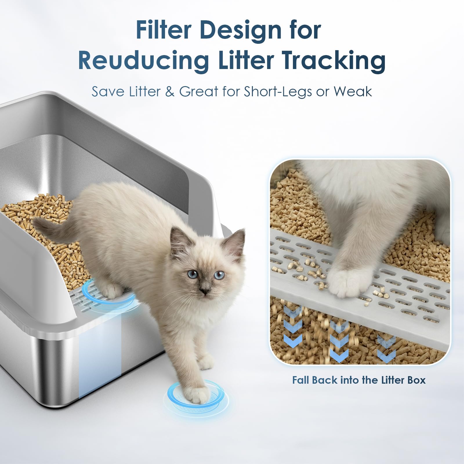 Suzzipaws accessories include scoop, pee pads, and bags for quick cleaning.