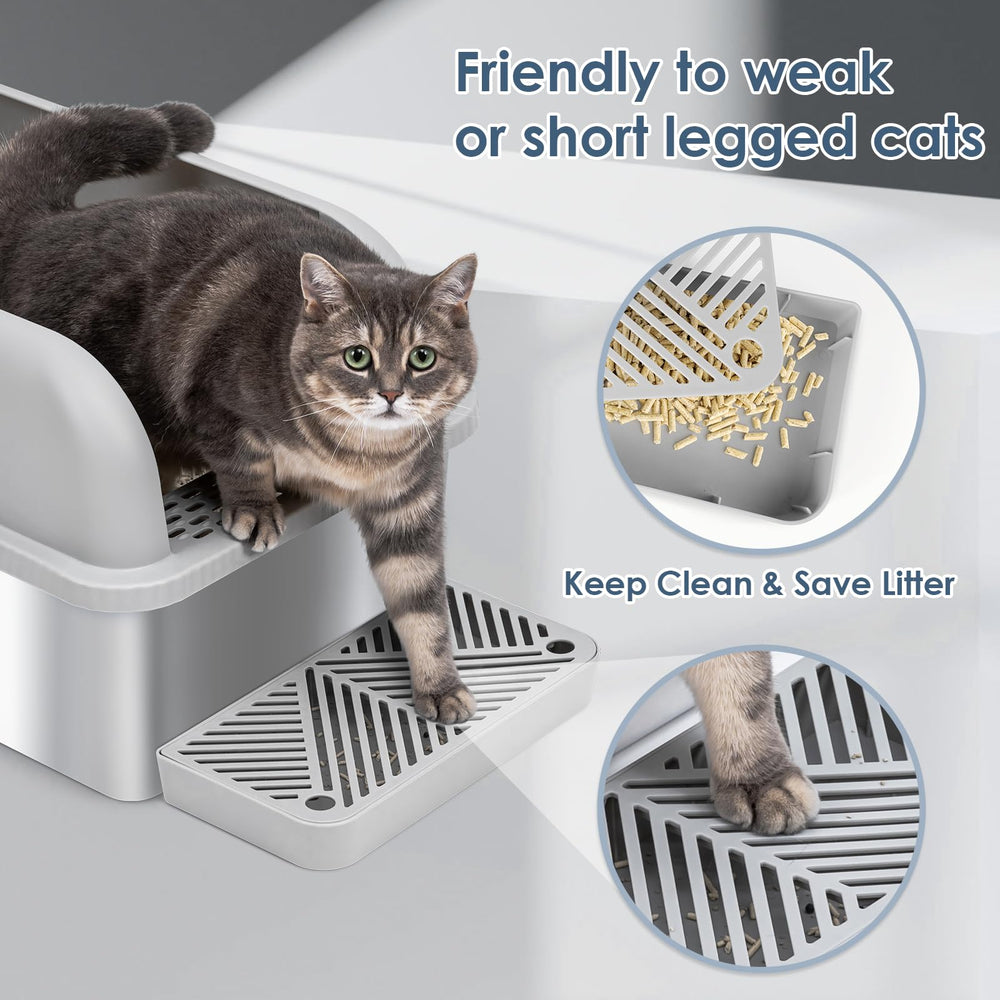 Suzzipaws large 44-liter capacity litter box for longer use