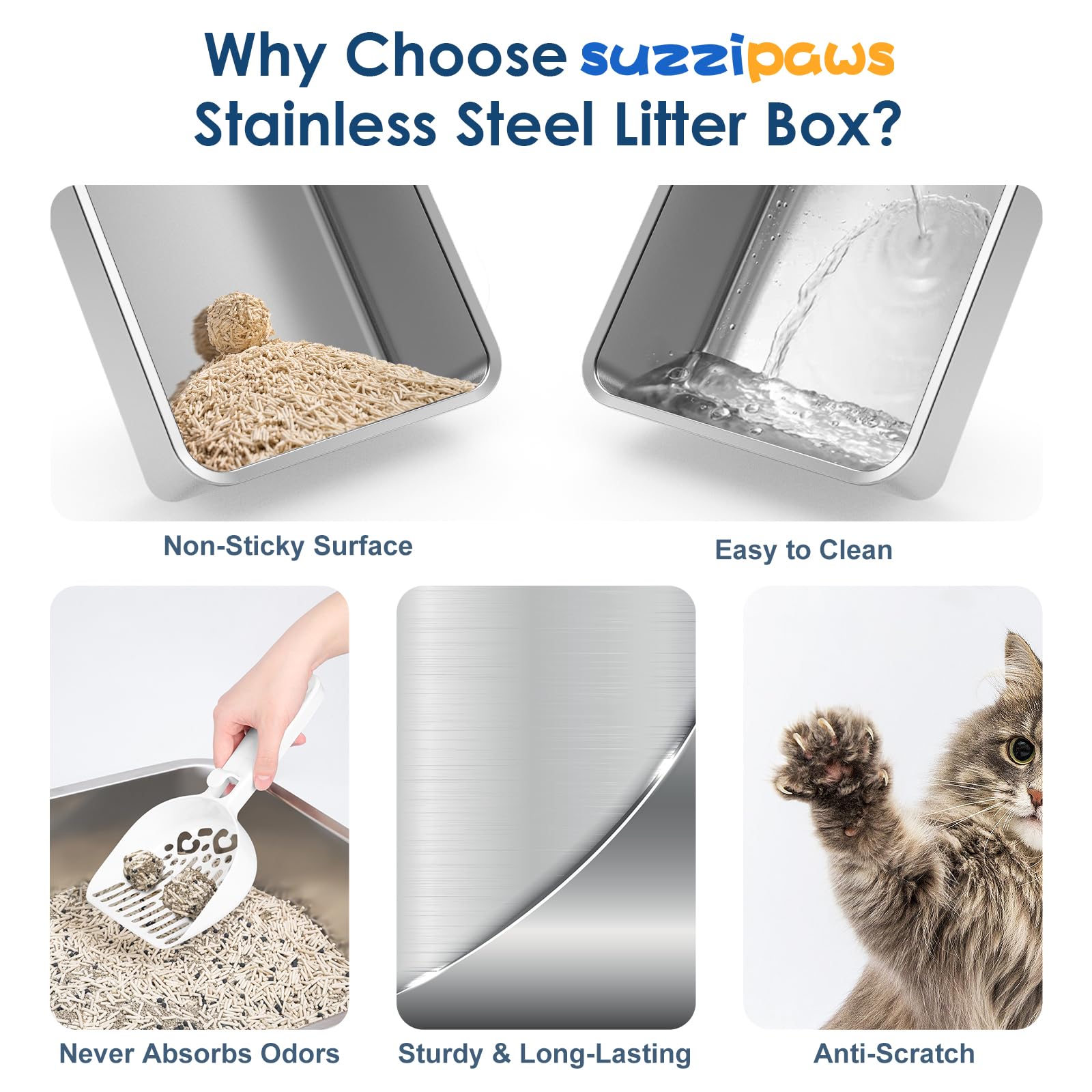 Suzzipaws compact design fits small spaces like bathrooms and RVs.