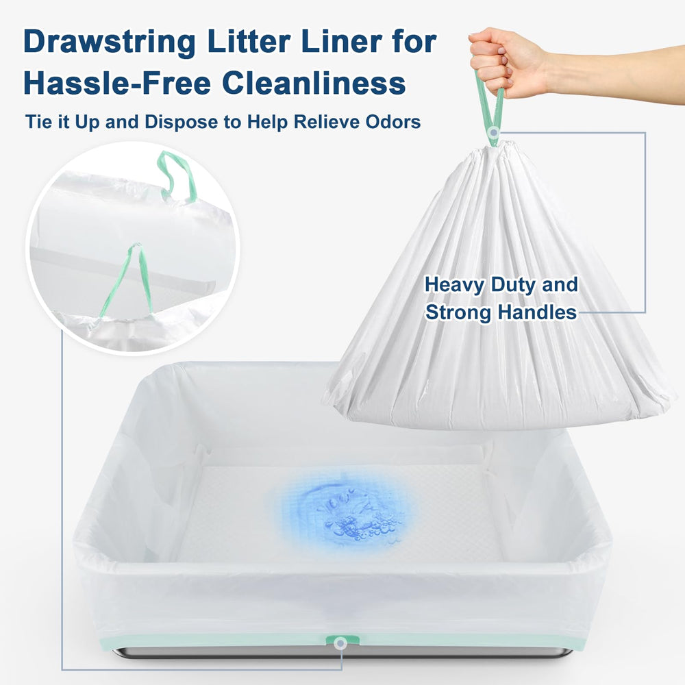 Suzzipaws non-clumping litter compatibility aids efficient urine filtration.