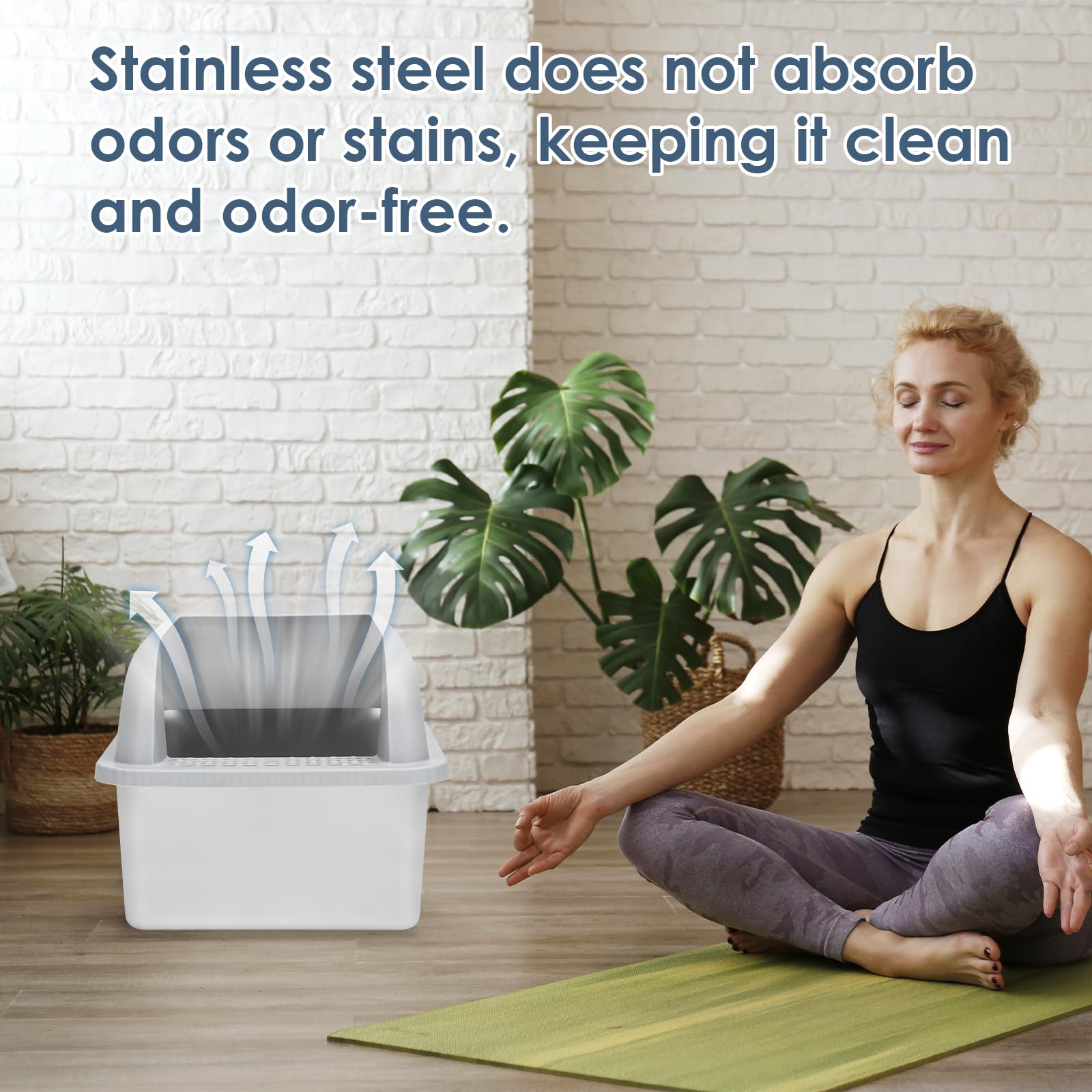 Suzzipaws smooth nonstick surface simplifies cleaning