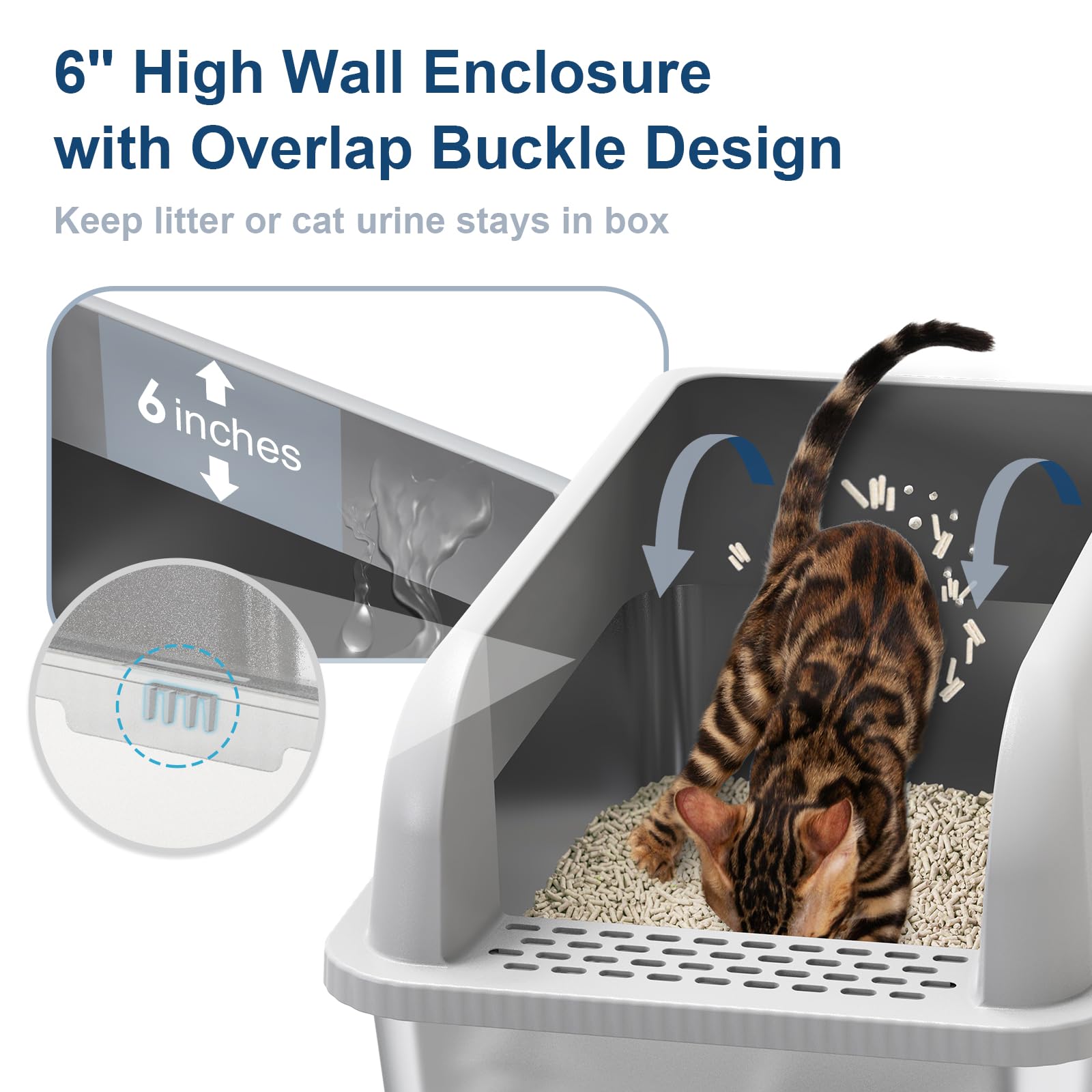 Suzzipaws stainless steel base resists odors for a cleaner home