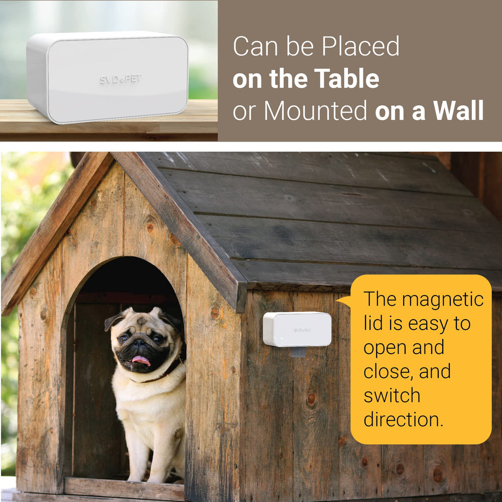 SVD.PET dog poop bag dispenser on tabletop for flexible placement