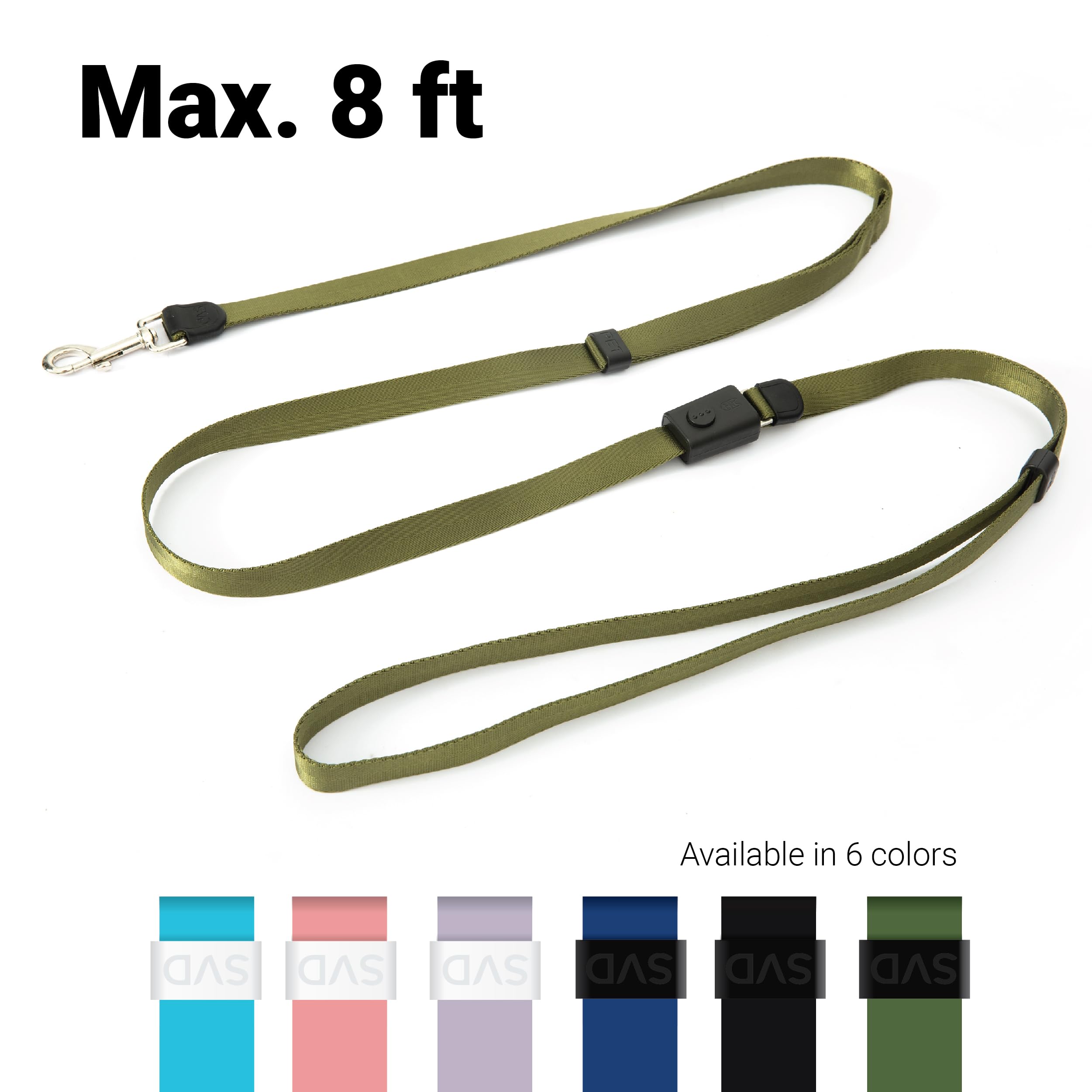SVD.PET 4-in-1 hands-free waist leash offers secure control during jogs.