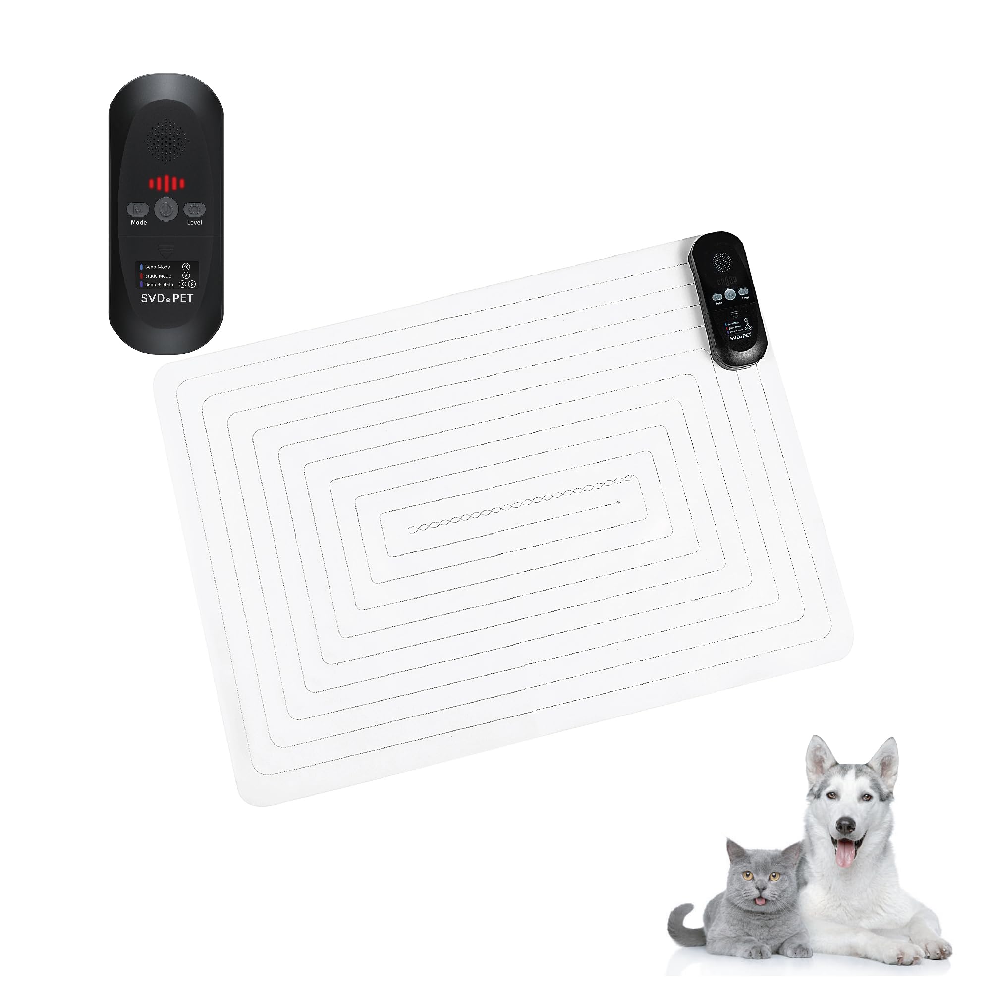 SVD.PET training mat 22x16 indoors to shape pet behavior and reduce scratching.
