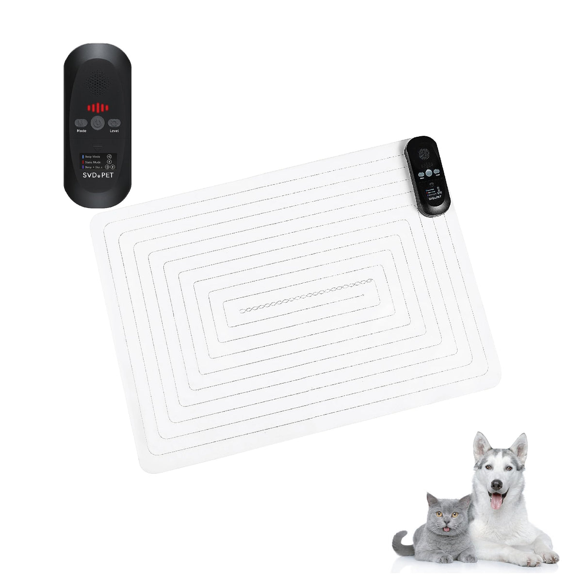 SVD.PET training mat 22x16 indoors to shape pet behavior and reduce scratching.
