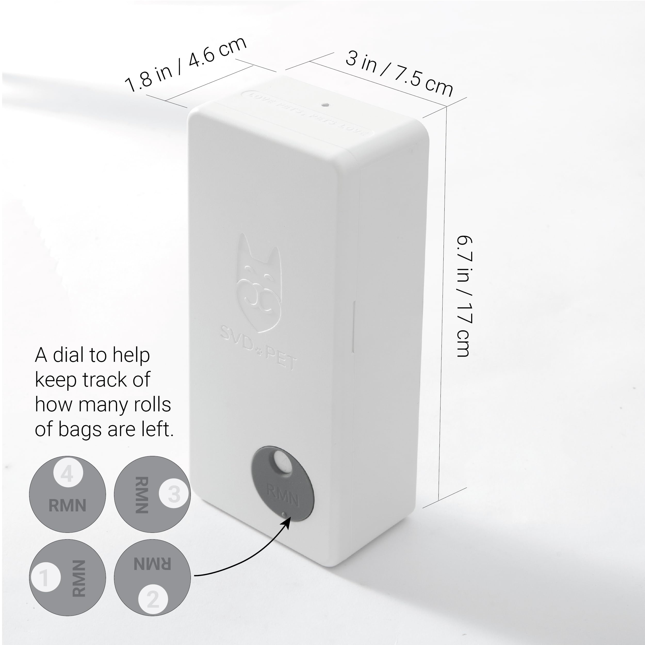 SVD.PET poop bag dispenser rainproof keeps contents dry in wet weather