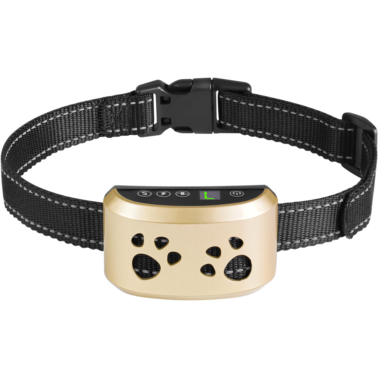 Svtrat smart bark collar close-up highlighting advanced recognition to reduce false triggers.