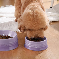 Sweejar gradient purple bowl is microwave and dishwasher safe for easy cleaning.