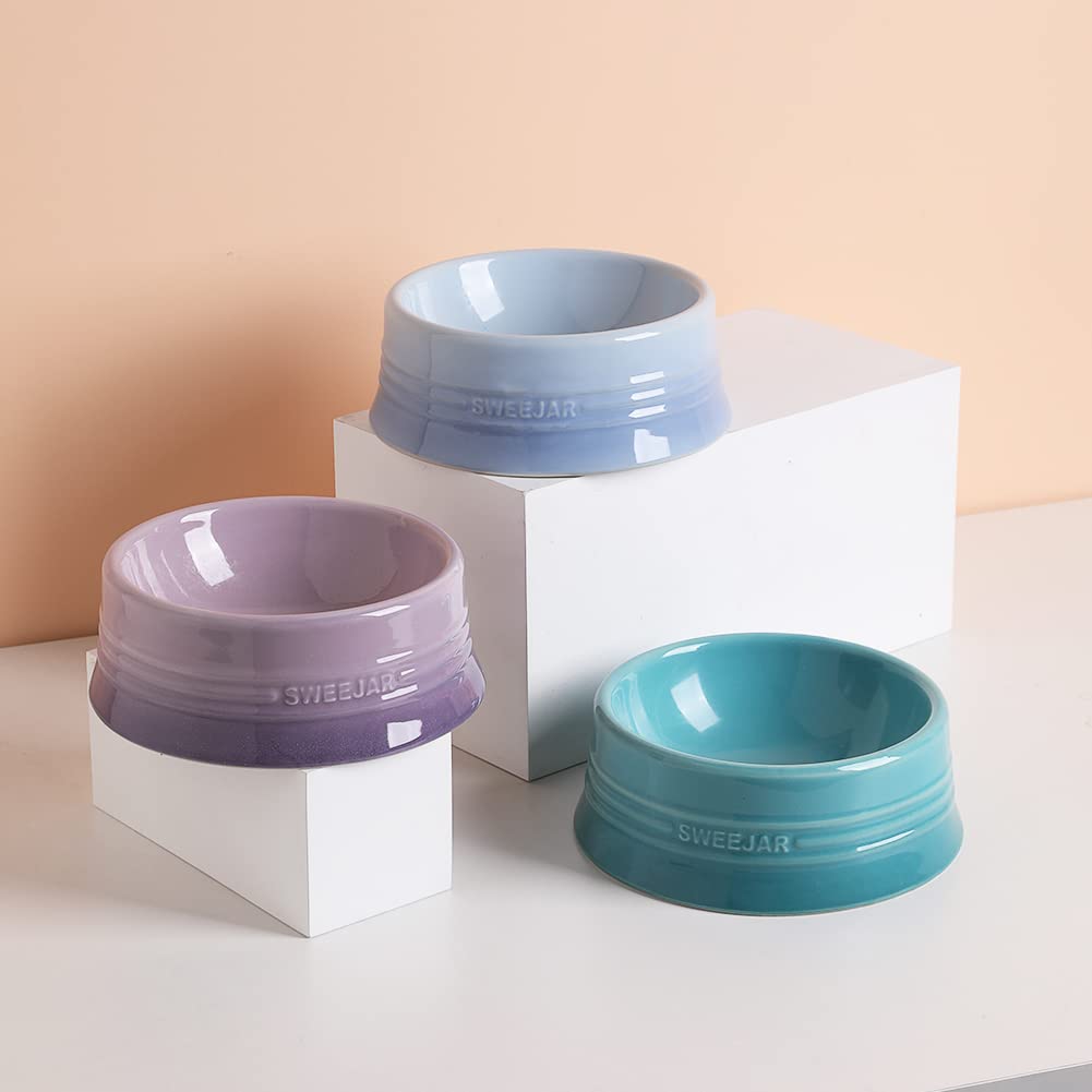 Sweejar gradient pet bowl is dishwasher safe for quick cleaning