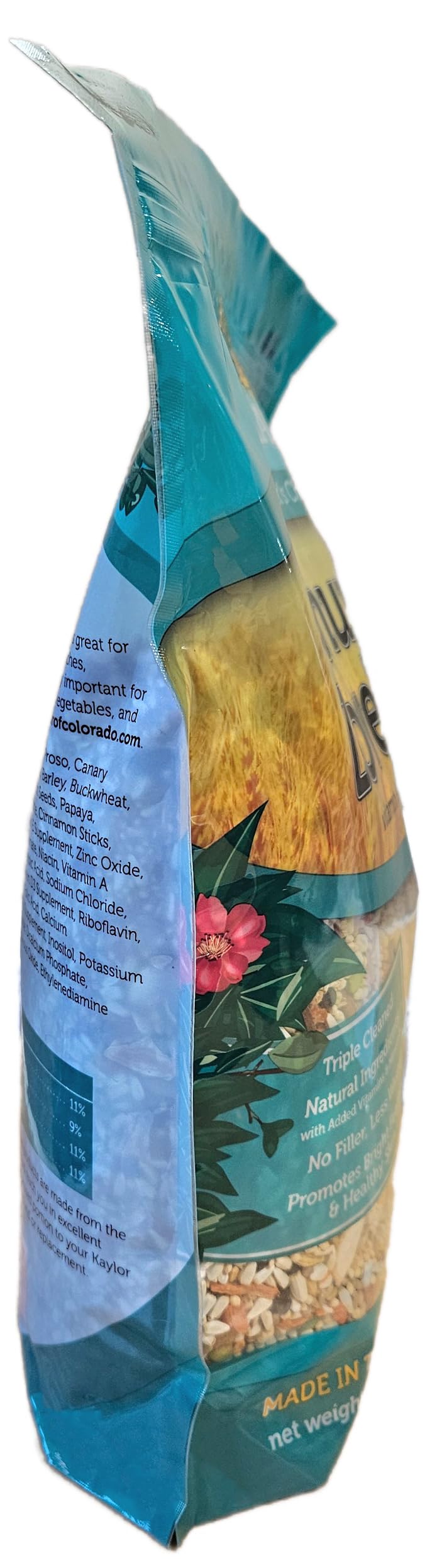 Sweet Harvest bag label front displaying size and product name