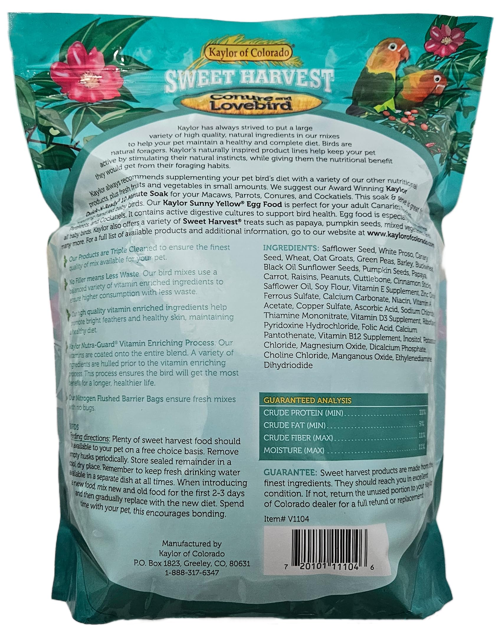 Sweet Harvest seed mix ingredients close-up showing variety of seeds and dried fruits