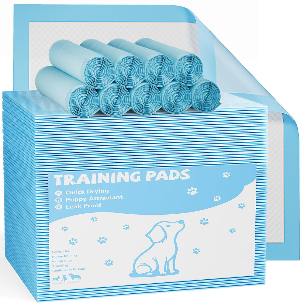 Sweetcrispy 200-count dog pee pads pack provides strong absorption for potty training.