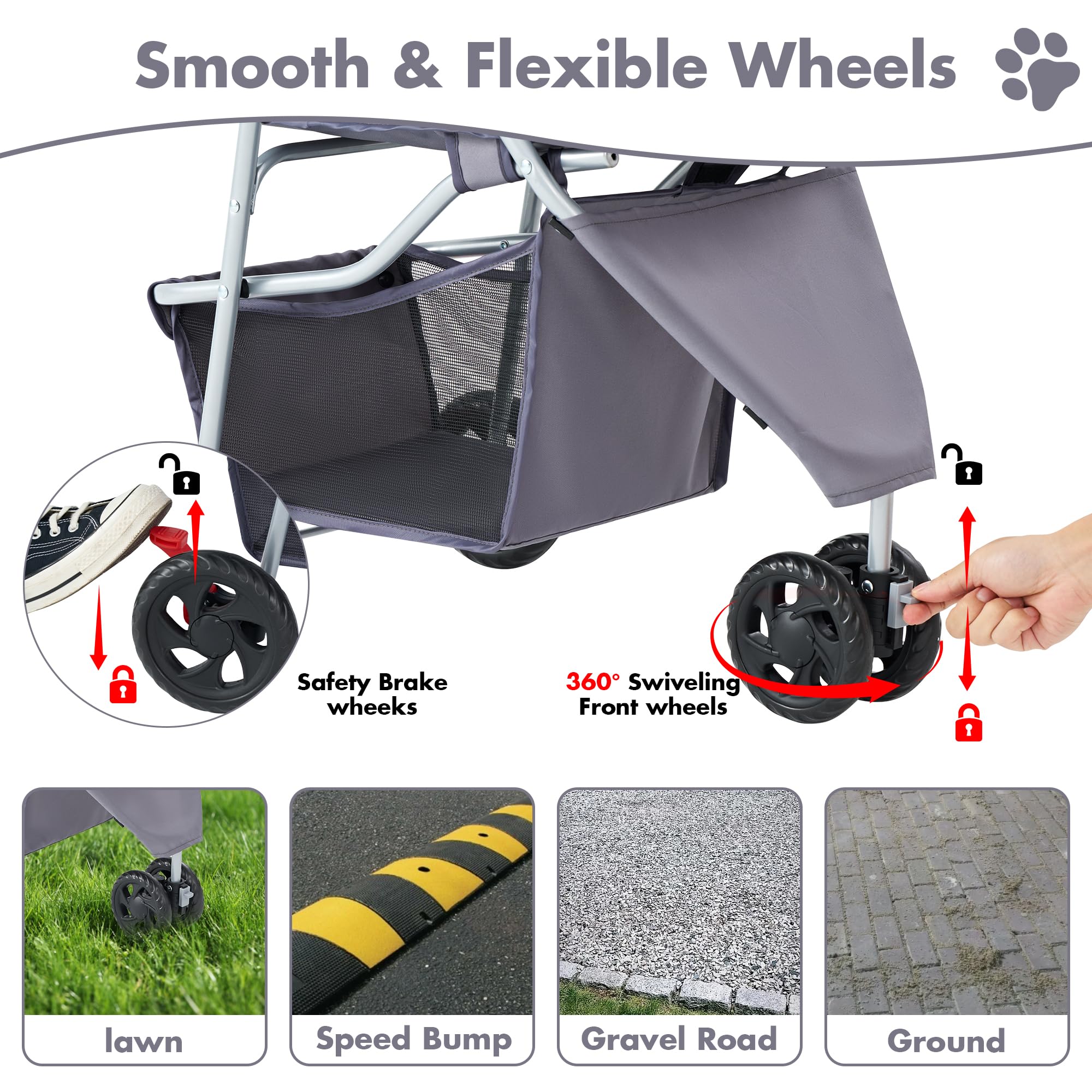 Sweetcrispy cup-holder keeps refreshments accessible during strolls.
