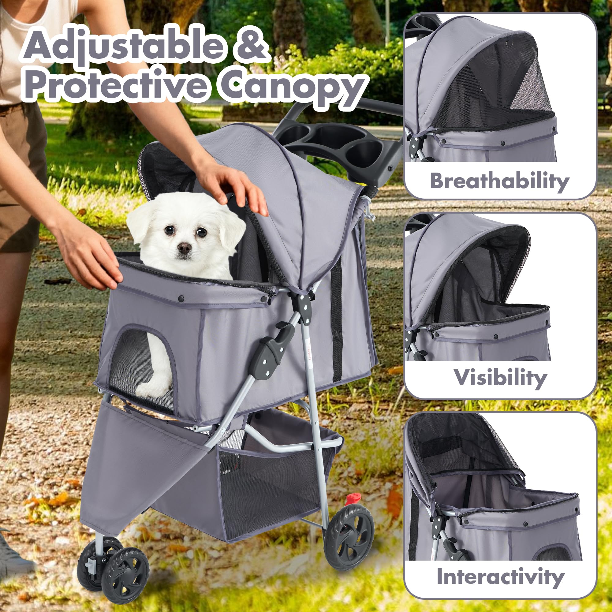 Sweetcrispy durable-frame ensures long-lasting mobility on varied terrain.