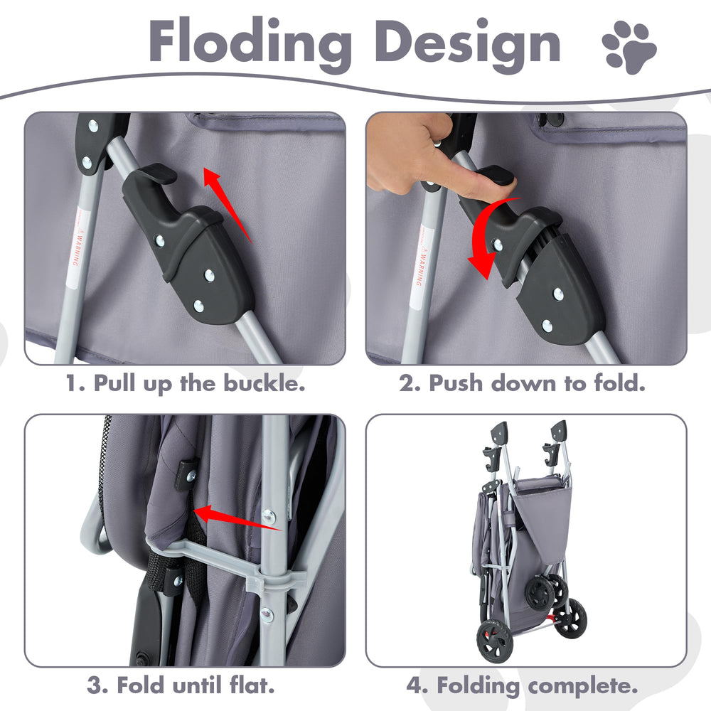 Sweetcrispy stroller safety-leash keeps your pet secure during outings.