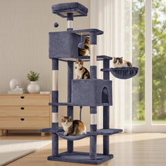 Sweetcrispy 66-inch cat tree base for stable vertical play