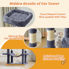 Sweetcrispy 66-inch condo for private cat rest