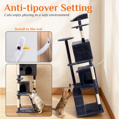 Sweetcrispy cat condo and perch offer secure resting spots for multiple cats