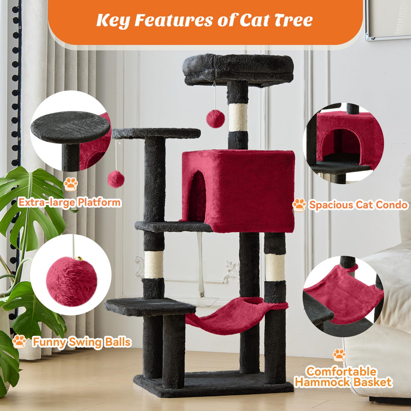 Sweetcrispy cat condo provides a cozy private nook after play sessions.