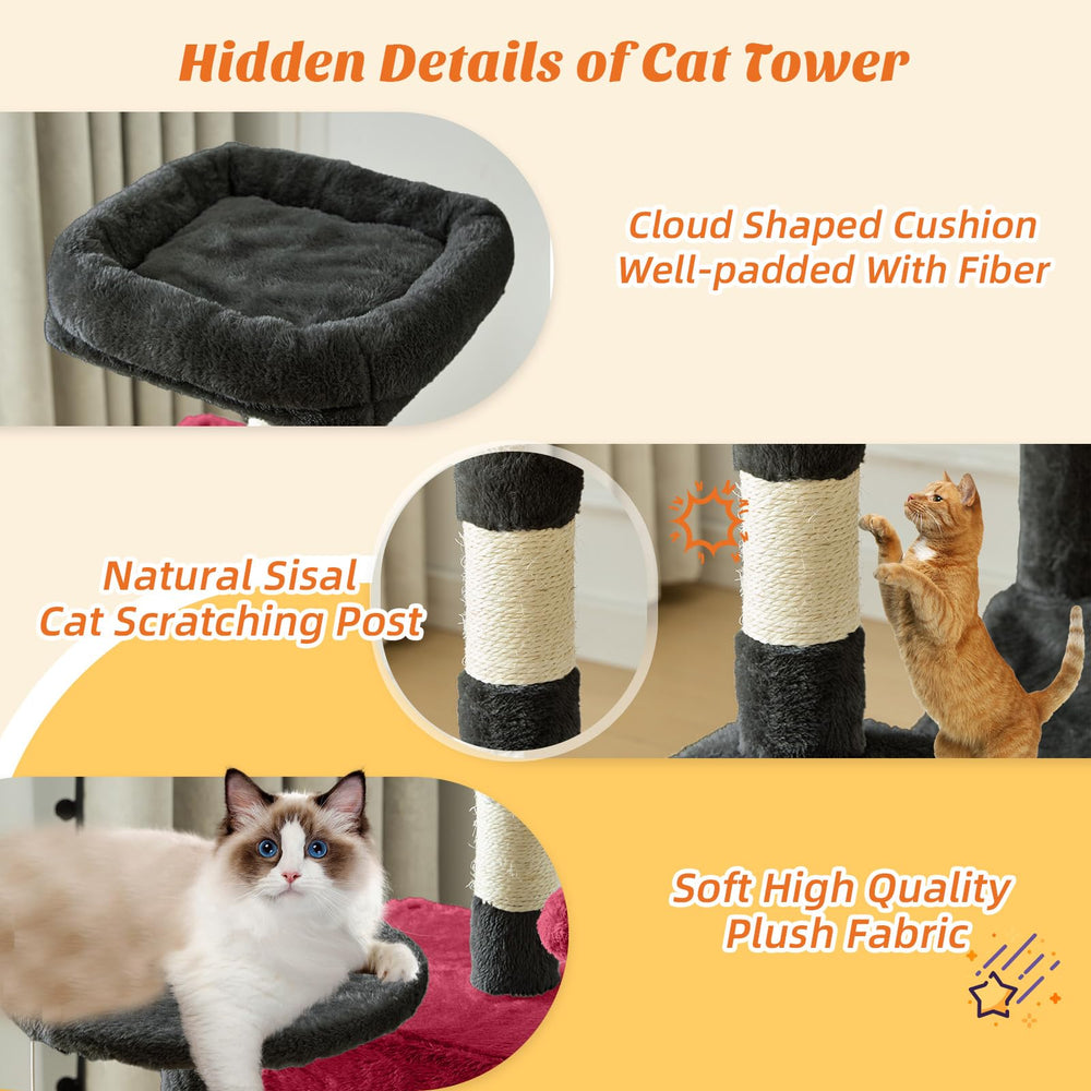 Sweetcrispy extended platforms create extra climbing and perching space.