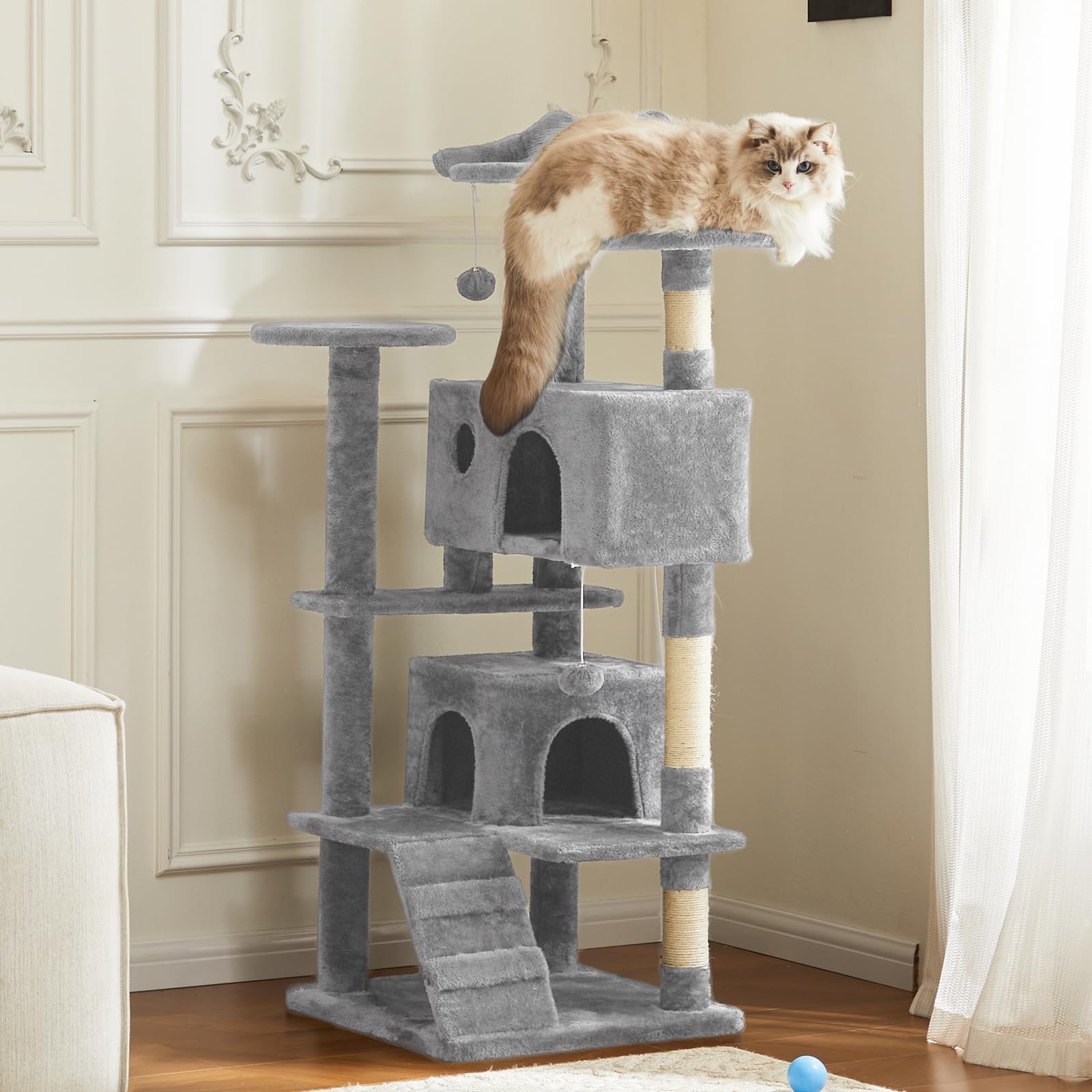 Sweetcrispy cat tree assembly guide included for quick setup.