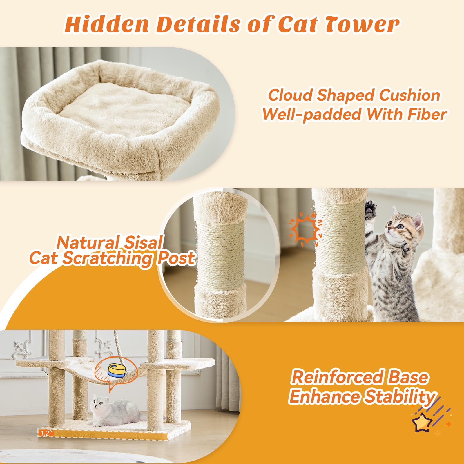 Sweetcrispy sisal posts offer durable scratching and claw care