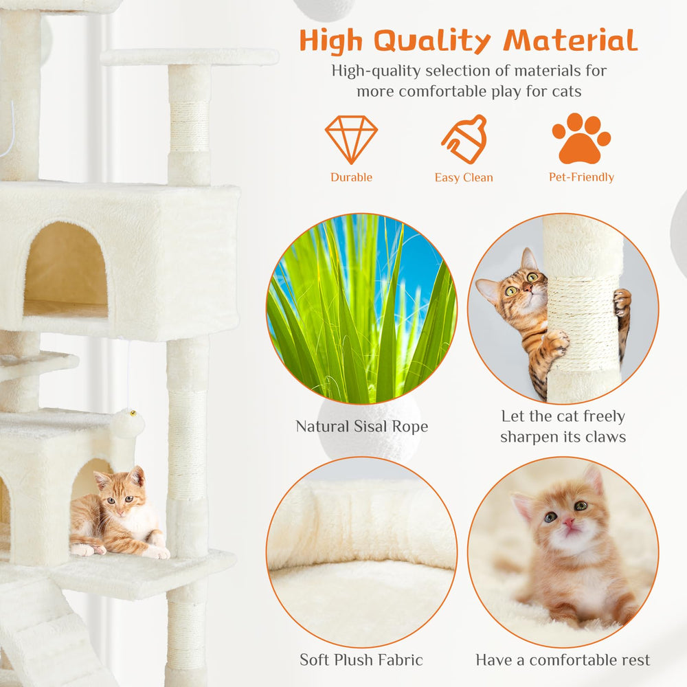 Sweetcrispy plush fabric offers soft comfort on cozy condos for cats.