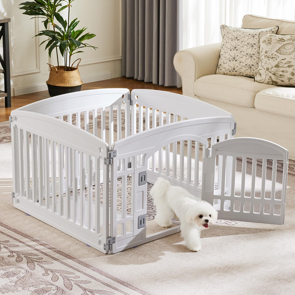 Sweetcrispy portable playpen folds flat for easy storage between adventures.