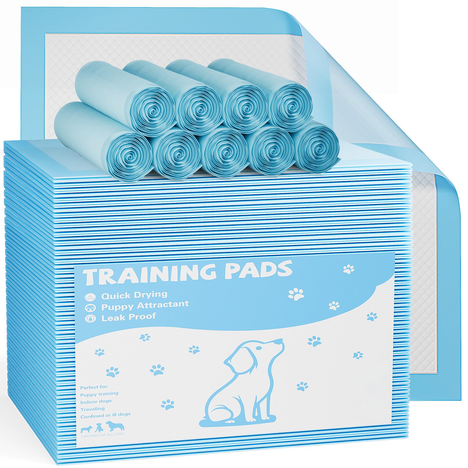 Sweetcrispy training pad absorption close-up showing multi-layer design for effective potty training