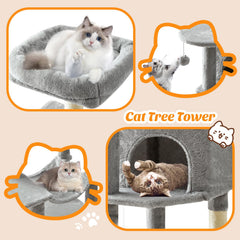 Sweetcrispy multi-level platforms and perches promote climbing and observation in small spaces
