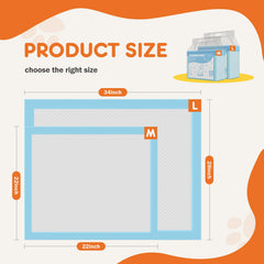 Sweetcrispy regular 22x22 puppy pad in use supports dry, tidy potty sessions.
