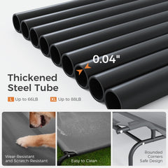Sweetnight 51-inch dog bed with steel frame demonstrates durability for large breeds.