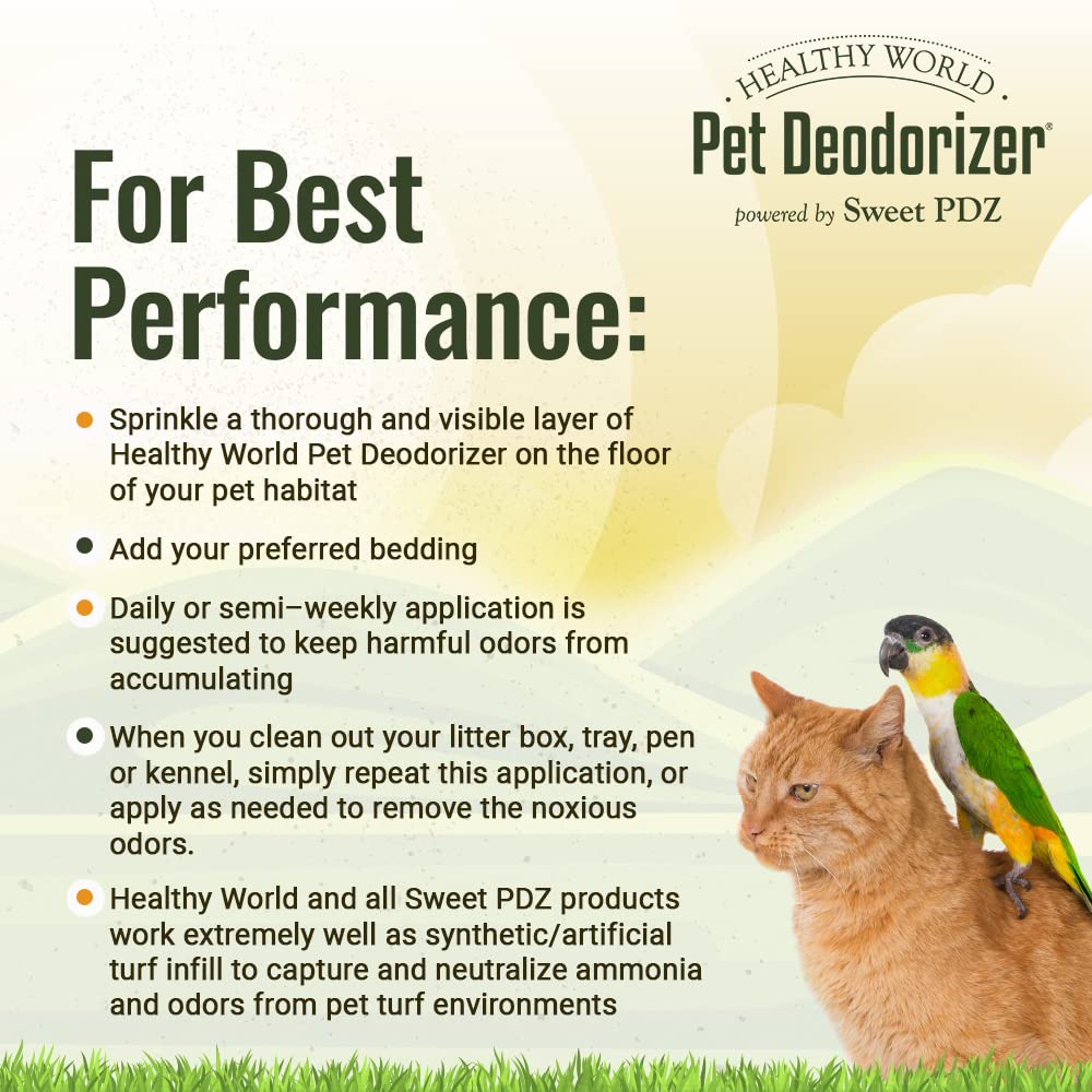 Sweet PDZ Healthy World bedding odor removal helps pet resting areas stay dry