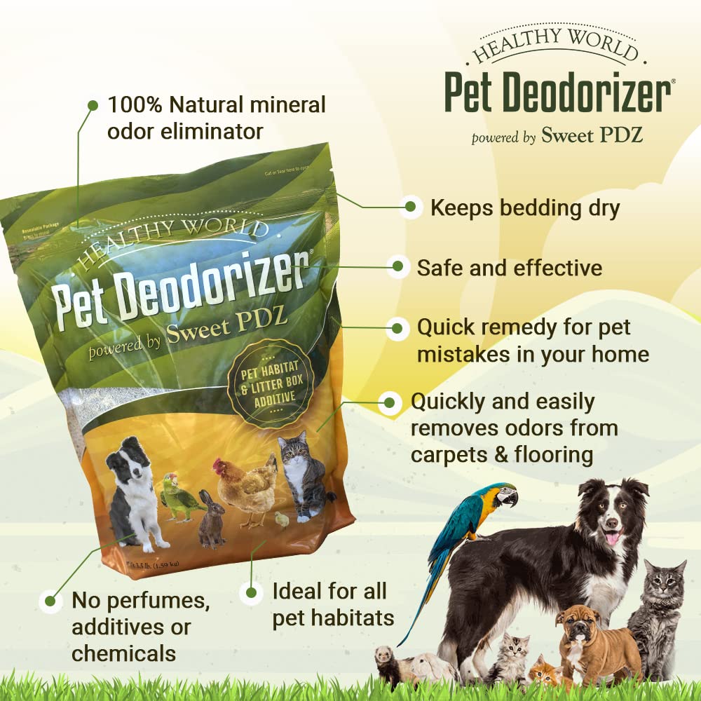 Sweet PDZ Healthy World odor elimination on carpet and floors reduces lingering smells