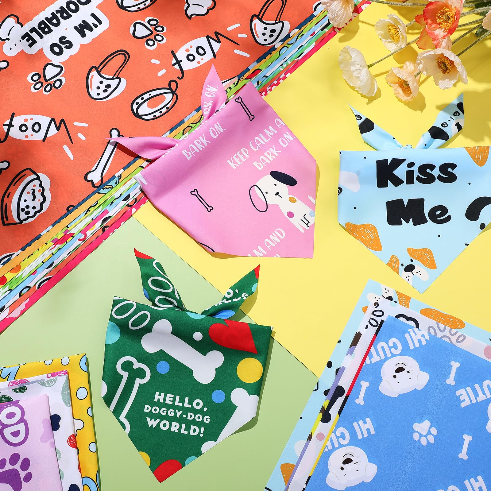 Sweetude triangle kerchief ready for adorable photos and party looks.