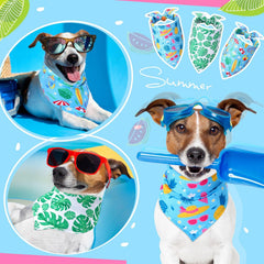 Sweetude palm leaf pattern bandana adds tropical flair for photos.