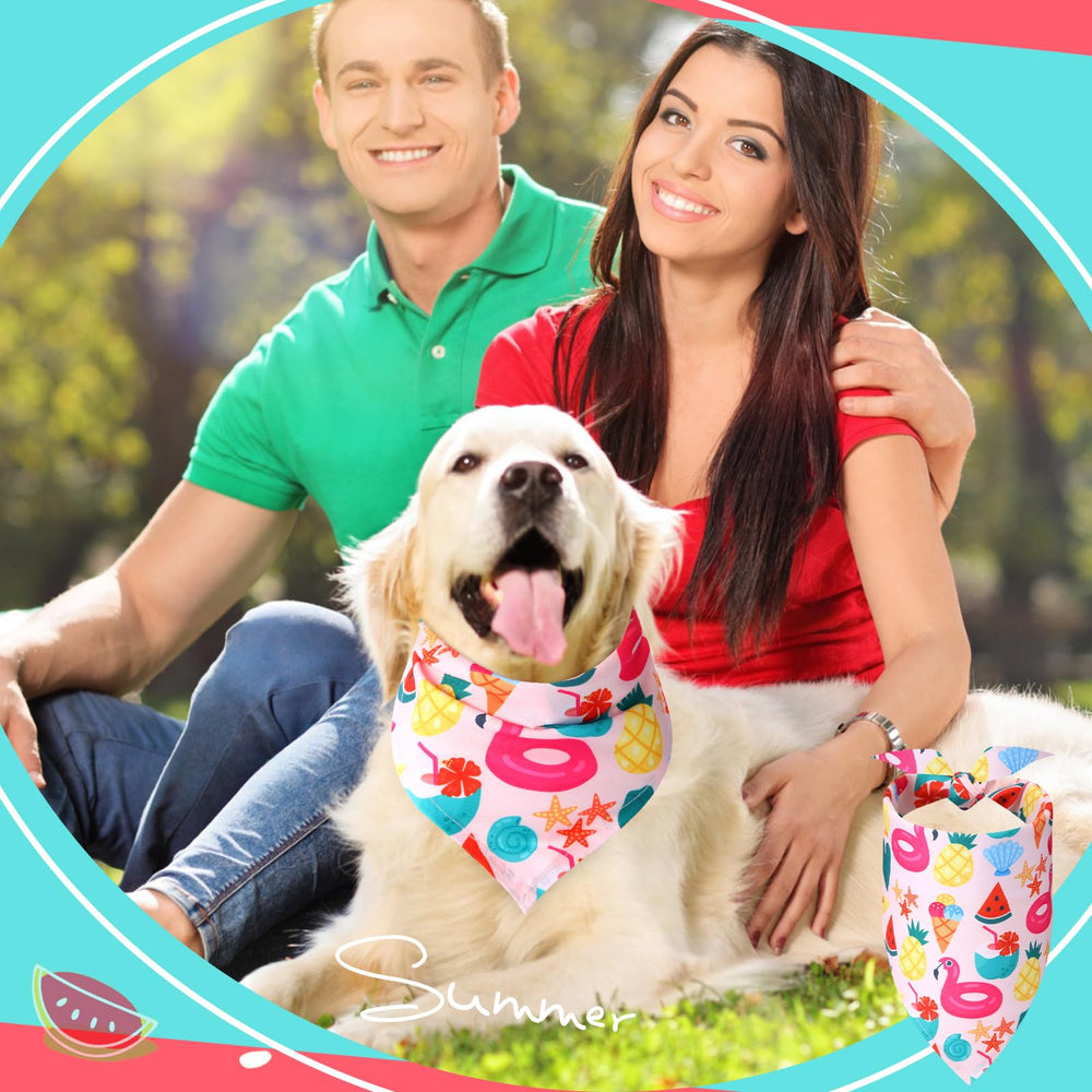 Sweetude Hawaiian dog bandana bulk pack enables versatile styling.