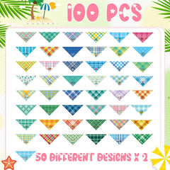 Sweetude dog bandana bundle with pineapple print for tropical vibe.